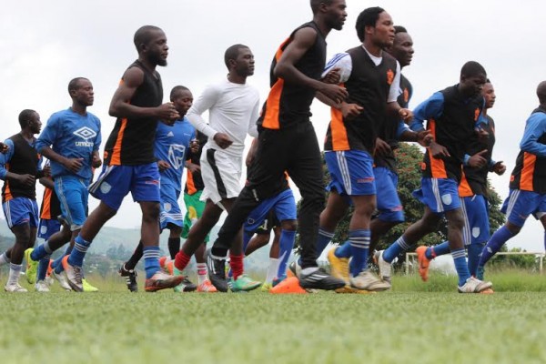 Nomads players during training...Pic By Be Forward Wanderers