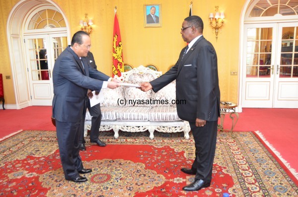North Korea Ambassador presenting his letters of credence to Malawi