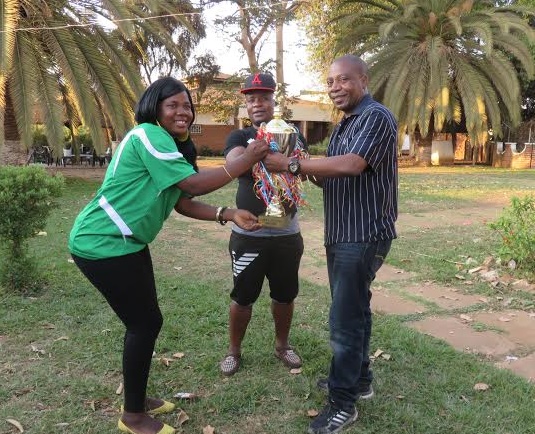 Ntelera receives the cup