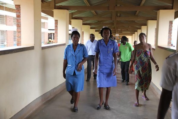 Nurses in the corridors of ZCH...Photo Jeromy Kadewere