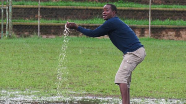 Oops its a dam: Heavy rain in Blantyre  washed out the game - Photo by Jeromy Kadewere