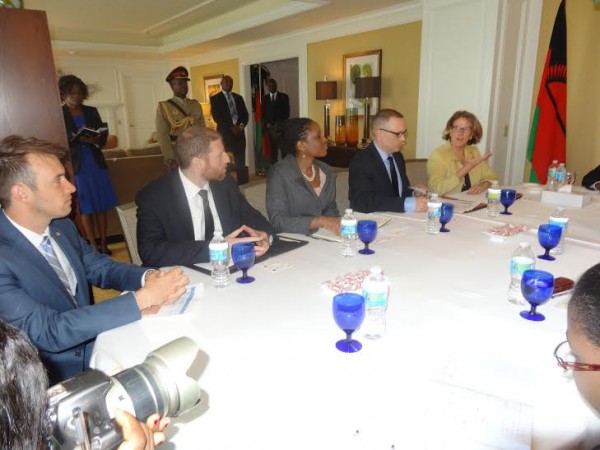 OPIC members briefing President Mutharika