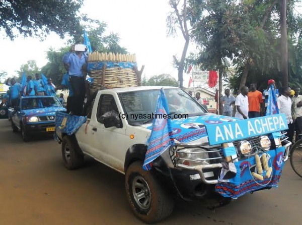 One of the vehicles carrying maize silo