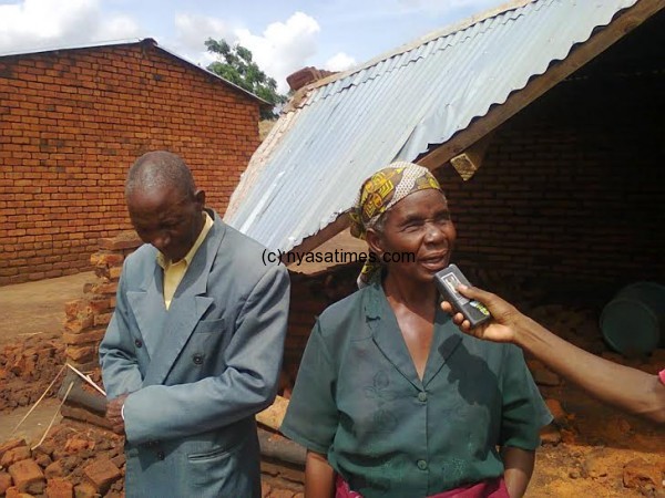 One of the victims, a blind woman who has lost a home built for her by her children