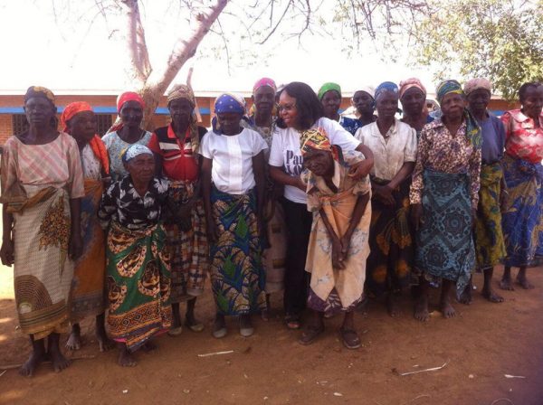 Zomba elederly women who received the maize