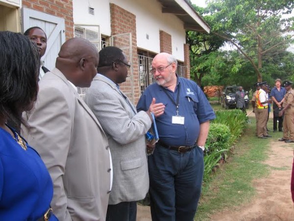 Paladin boss Walker with some members of the Karonga district council