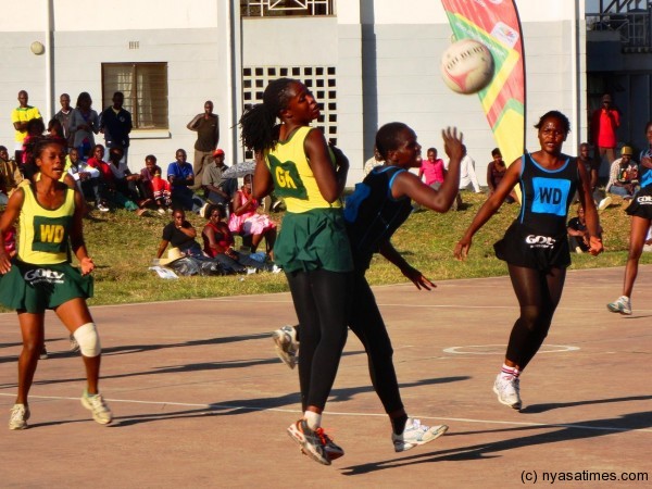 Part of Escom and Tigresses game....Photo Jeromy Kadewere