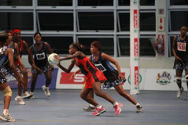 Part of the action between Malawi Queens and Zambia