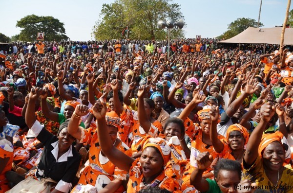 Part of the crowd that attended the Luvwere rally