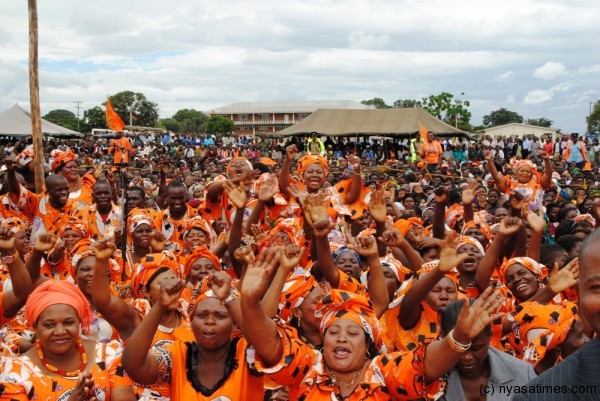 Part of the crowd that attended the official opening rally