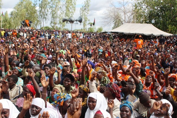 Part of the crowd that witnessed the official elevation of Senior Chief Liwonde