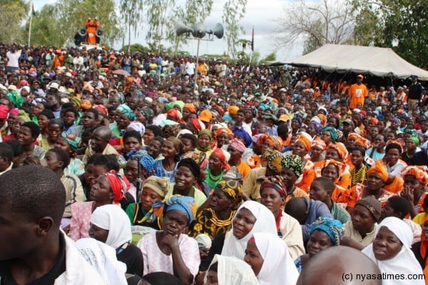 Part of the mammoth crowd that witnessed the official elevation of Senior Chief Liwonde