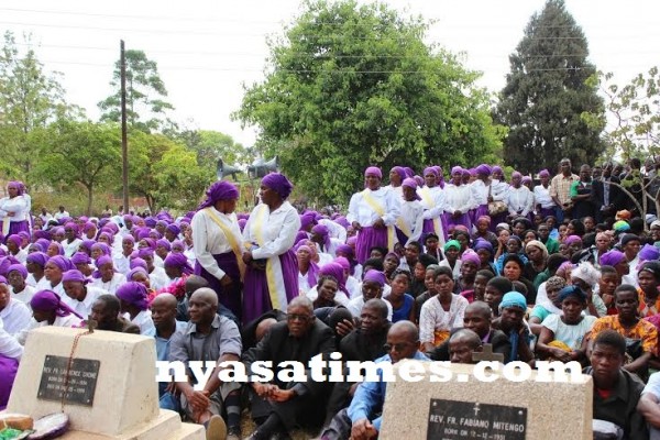 Part of the mourners at the graveyard- Photo by Jeromy Kadewere