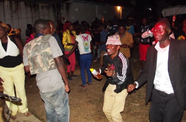 Part of the patronage dancing the night out - Pic. By Kondwani Magombo