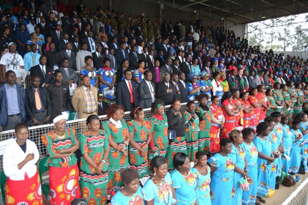 Part of the people present during the Independence day at Kamuzu Stadium-Pic by  Francis-Mphweya