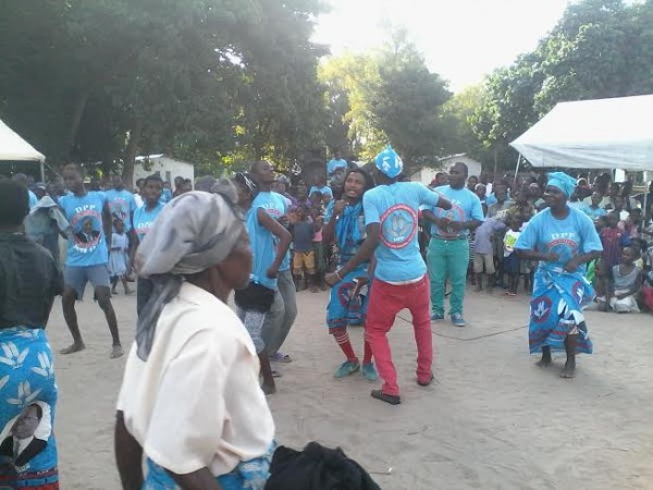 DPP supporters dancing during the party. Pic Sellah Singin