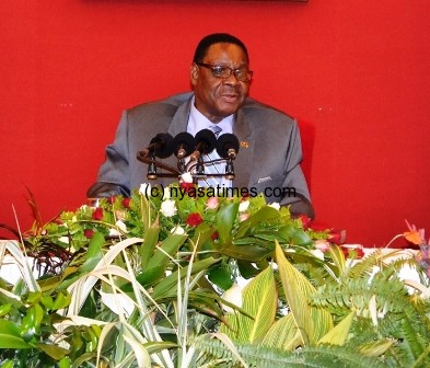 Peter Mutharika responds to questions from the press at Kamuzu Palace in Lilongwe-Pic. by Abel Ikiloni