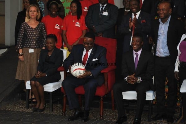 Mutharika signed the golden ball