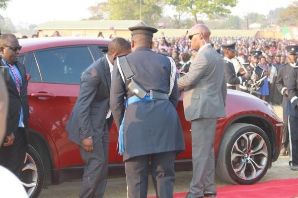 Police officers were handy to provide Bushiri VIP treatment