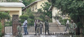 Police guarding Joyce Banda Foundation in Blantyre