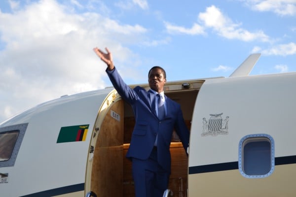 President Edgar Lungu of Zambia, departs for his home state via Kamuzu International Airport after a one day visit-(c) Abel Ikiloni, Mana (2)