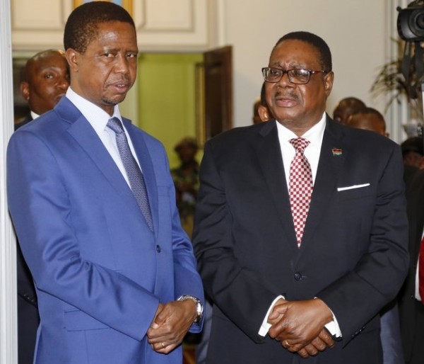 President Lungu with Prof Mutharika