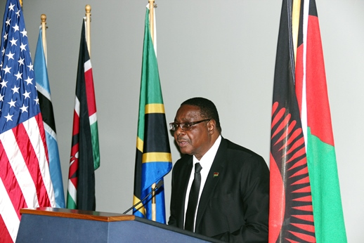 President Mutharika when he addressed ICCF Congressional Gala Dinner