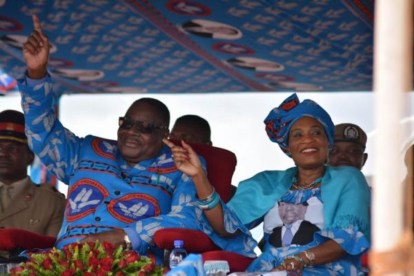 President Mutharika and First Lady at Limbuli in Mulanje during DPP rally: Coping mechaning in times of hunger