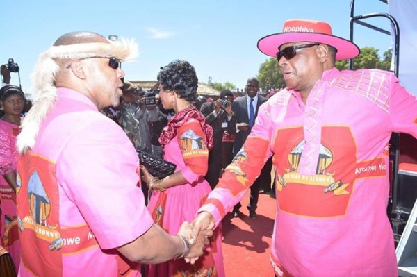 President Mutharika and vice president Chilima at Mulhakho event
