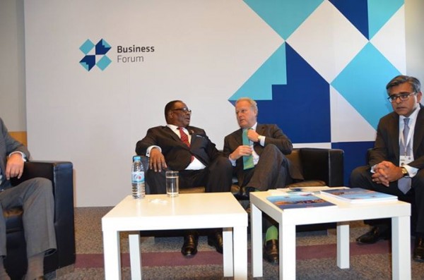 President Mutharika at the Business Forum in Malta