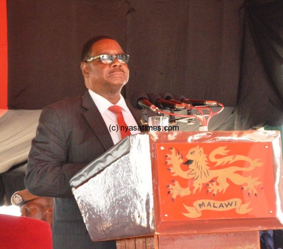 President Mutharika Malawi can only make progress through trade.- Pic by Stanley Makuti