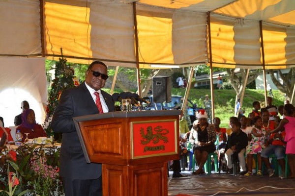 President Mutharika hosted a christmass party for children at Sanjika Palace