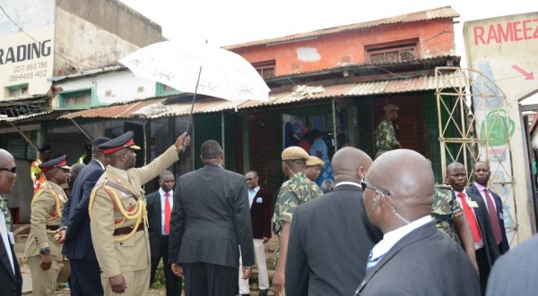 President Mutharika visited Blantyre buildings
