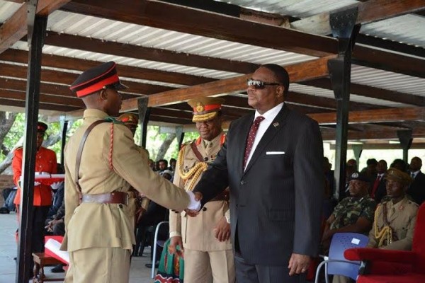 APM commissions 45 cadets, urges Malawi army to maintain professionalism