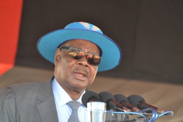 President Peter Mutharika gives his statement at the rally at Luwelezi CDSS ground in Mzimba-(c) Abel Ikiloni