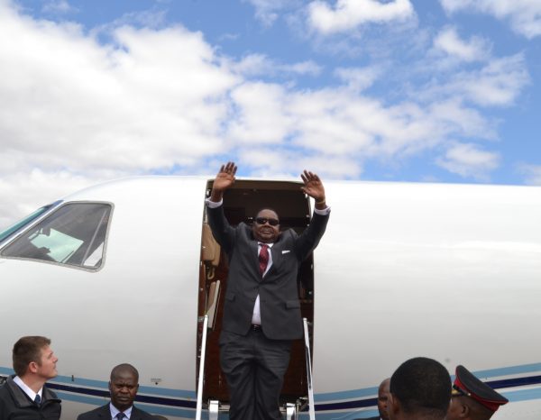President Peter Mutharika, leaves Malawi for Addis Ababa, Ethiopia at Kamuzu International Airport, Lilongwe(c) Abel Ikiloni, Mana