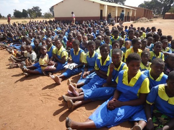 Pupils of Kambokambo primary school now learning in a conducive environment.