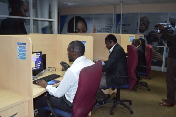 Ready to assist customers-Standard Bank staff inside the customer contact centre