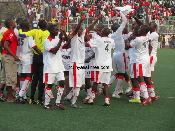 Red Lions players celebrating their victory......Photo Jeromy Kadewere