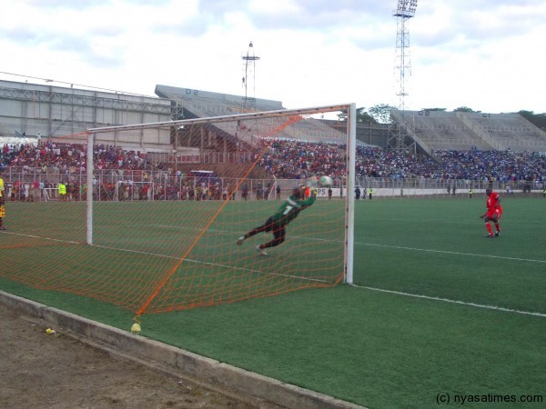 Richard Chipuwa saved this Lions penalty.....Photo Jeromy Kadewere
