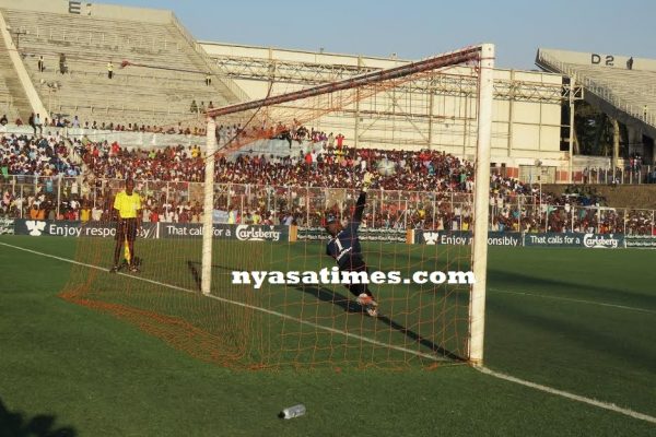 Richard Chipuwa saves the penalty....Photo Jeromy Kadewere