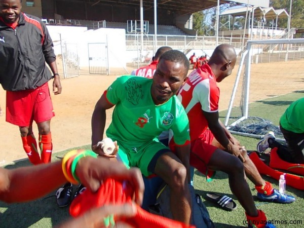 Robert Ngambi getting set for training...Photo Jeromy Kadewere/Nyasa Times