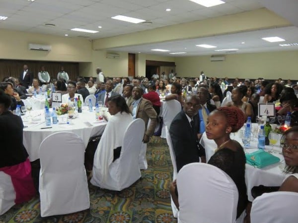 Rotarians, guests listen attentively as Kondowe gives his speech