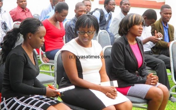 Seated ready for the draw....Photo Jeromy Kadewere.