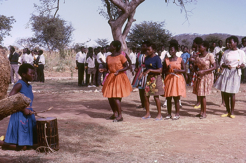 Secondary School girls dancing Chiwoda - Rumphi - Northern Malaw