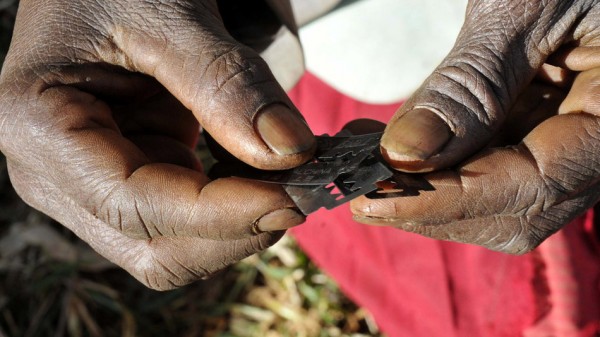 Sharp razors used for Female Genital Mutilation