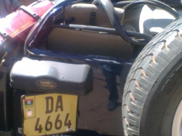 Sifro car which was involved in anaccident killing its boss.--Phoro by Chris Loka, Nyasa Times