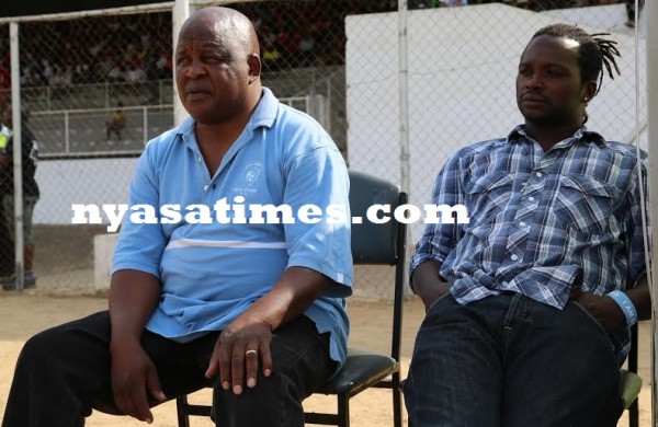 You go! Silver Strikers coach Stain Chirwa and his deputy Peter Mgangira sacked -Photo Jeromy Kadewere