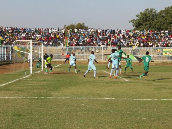 Silver's goal under siege, Pic Alex Mwazalumo.