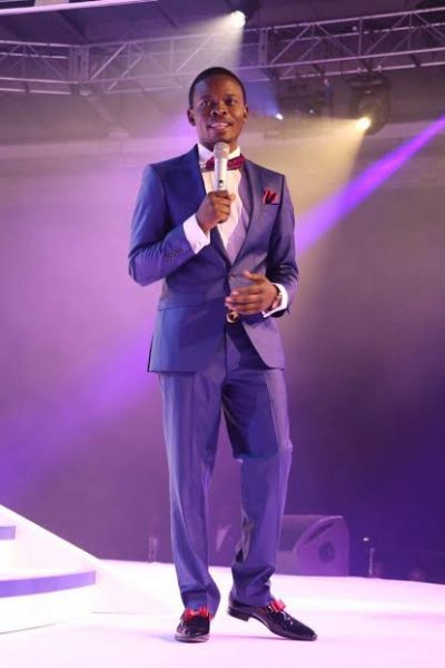 Awesome: Prophet Bushiri speaking at the launch of his mobile netowrk in South Africa